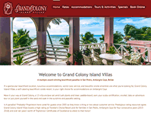 Tablet Screenshot of grandcolonyvillas.com